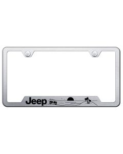 JEEP BEACH LSR ETCHED CUTOUT FRAME BRSH