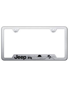 JEEP BEACH LSR ETCHED CUTOUT FRAME BRSH