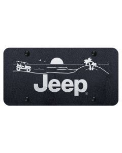JEEP BEACH LSR ETCH LICENSE PLATE RUG