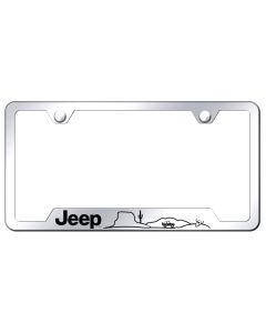JEEP DESERT LSR ETCH CUTOUT FRAME SS
