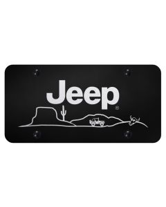 JEEP DESERT LSR ETCH LICENSE PLATE BRUS