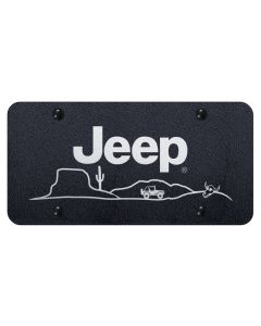 JEEP DESERT LSR ETCH LICENSE PLATE RUG