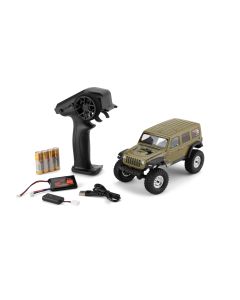 SCX24 2019 Jeep Wrangler JLU CRC, Green: 1/24 4WD RTR