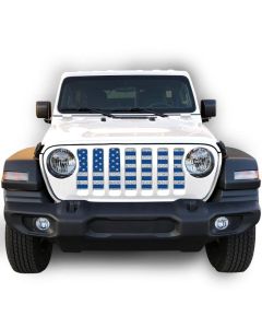 UTS JL DIST WHITE/BLU GRILLE INSERT WITH TRAIL CAMERA