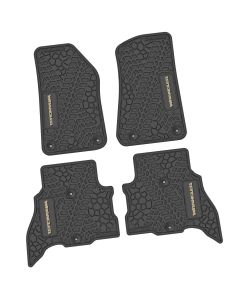 21-24 Jeep 4xe Front and RearTire Tread/Scorched Earth Scene w/ Wrangler Insert - Black w/ Tan Insert