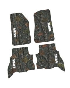 21-24 Jeep 4xe Front and RearTire Tread/Scorched Earth Scene w/ Willys Insert - Rugged Woods w/ White insert