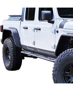 Warrior Jeep Gladiator Sideplates JT Black Alum Dia Plate