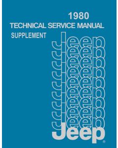 1980 SUPPLEMENT TECH SERV MAN ALL JEEPS