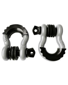 3/4" 5T D-Ring Shackle Kit w/ Isolators & Washers - qty 2 - WHITE