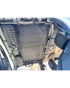 2 PIECE SET Sun Shade for Jeep Wrangler JL Top 2018-25 | Bartact - BLACK