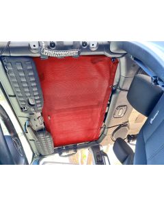 Rear Sun Shade for Jeep Wrangler JLU Top 2018-25 | Bartact - RED