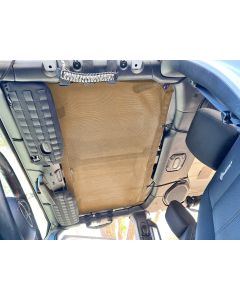 FULL LENGTH Sun Shade for Jeep Wrangler JLU Top 2018-25 | Bartact - TAN