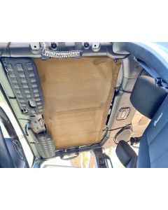 2 PIECE SET Shade for Jeep Wrangler JL Top 2018-25 | Bartact - TAN