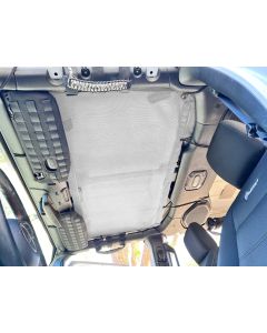 Rear Tactical Sun Shade Full Length Top for 19-25 Jeep Gladiator JT  w/ MOLLE Storage Bartact - White