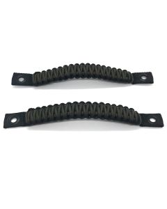 Paracord Grab Handles REAR PAIR Bolt-On for Jeep Wrangler JL, JLU 2018-2025 - 550 Paracord | Bartact | BLACK / OLIVE DRAB
