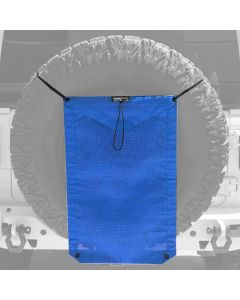 Spare Tire Trash Bag & Pet Divider Pat Pend for Jeep Wrangler, Gladiator, Ford Bronco, etc Bartact - BLUE