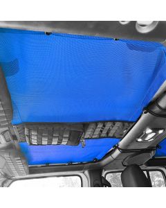 Rear Tactical Sun Shade for Jeep Wrangler JLU Top 2018-25 w/ MOLLE Storage Bartact - BLUE