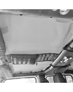 2 PIECE SET Tactical Sun Shade for Jeep Gladiator Top 2019-25 w/ MOLLE Storage Bartact - GREY