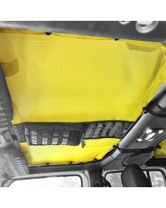 FULL LENGTH Tactical Sun Shade for Jeep Wrangler JLU Top 2018-25 w/ MOLLE Storage Bartact - YELLOW