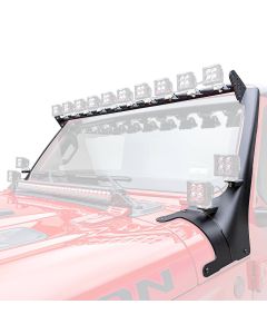 ZROADZ 2018-2023 Jeep Gladiator, JL Multi-LED Roof Cross Bar and 4-Pod A-Pillar Brackets ONLY, Holds (14) 3-Inch ZROADZ Light Pods