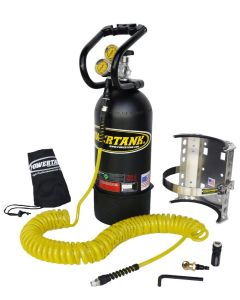 10LB CO2 TANK PAKAGE A 250PSI MATTE BLK