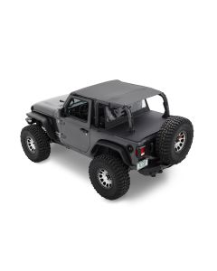 Bestop 52609-35 Header Extended Safari Bikini Top for 18-21 Jeep Wrangler JL 2-Door without Factory Door Surrounds 