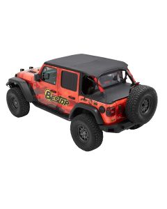 Bestop 52608-35 Cable Style Header Safari Bikini Top for 18-21 Jeep Wrangler JL Unlimited