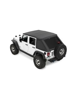 Bestop 5682535 Ascent Soft Top in Black Diamond for 07-18 Jeep Wrangler JK Unlimited 4-Door