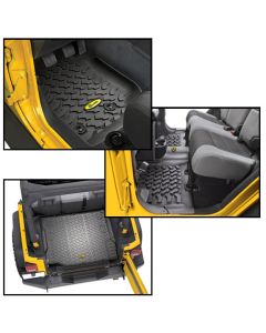 Bestop  Front & Rear Floor Liners for 07-16 Jeep Wrangler Unlimited JK 4 Door