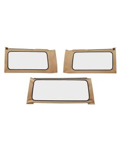 OE JL Replacement Windows - Jeep 2018-23 Wrangler JL (2-Door; Tan Twill; Clear)