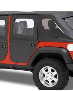 Bestop  Rear 2-Piece Fabric Doors  for 18-24 Jeep Wrangler JL & Gladiator JT