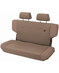 Bestop Trailmax II Fold-N-Tumble Seat - Jeep '97-06 Wrangler TJ; Rear (Center Fabric Insert; Spice)