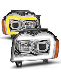 Anzo USA  Projector Switchback Plank Style Headlights  for 05-07 Grand Cherokee WK