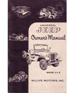 Bishko Automotive Literature  Factory Authorized Owners Manuals  for Classic Willy's Jeeps