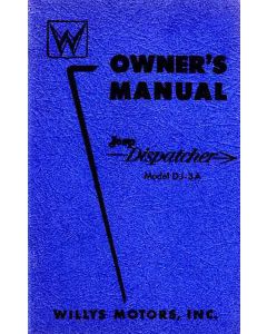 OWNERS MANUAL 1955 WILLYS POSTAL DJ 3A