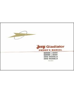 OWNERS MANUAL 1962 GLADIATOR