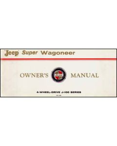 Bishko Automotive Literature  Factory Authorized Owners Manuals  for 66-91 Wagoneer, Grand Wagoneer & J-Series Trucks