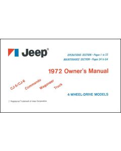 Bishko Automotive Literature  Factory Authorized Owners Manuals  for 72-86 CJ Jeep Models