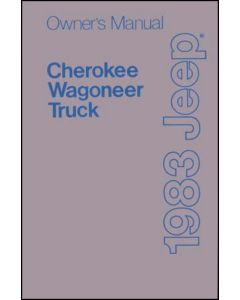 OWNERS MANUAL 1983 CHEROKEE WAGONEER