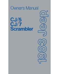 OWNERS MANUAL 1983 CJ5 CJ7 CJ8