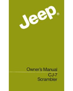 OWNERS MANUAL 1984 CJ7 SCRAMBLER