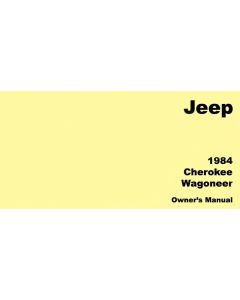 Bishko Automotive Literature  Factory Authorized Owners Manuals  for 84-01 Jeep Cherokee XJ 