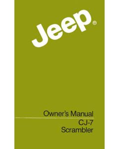 OWNERS MANUAL 1985 CJ7 CJ8 SCRAMBLER