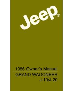 OWNERS MANUAL 1986 GRAND WAGONEER