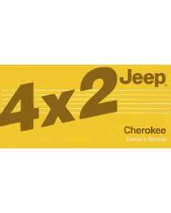 OWNERS MANUAL 1987 CHEROKEE 4X2