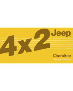 OWNERS MANUAL 1987 CHEROKEE 4X2