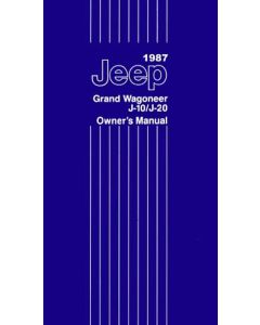 OWNERS MANUAL 1987 GRAND WAGONEER