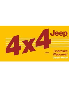 OWNERS MANUAL 1988 CHEROKEE