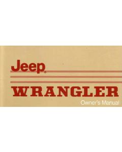 OWNERS MANUAL 1988 WRANGLER YJ