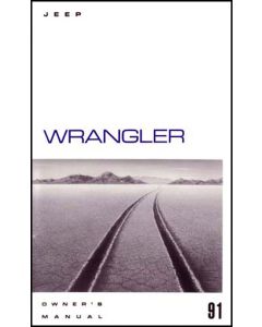 OWNERS MANUAL 1991 WRANGLER